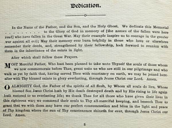 Spitalford Memorial Commemorative Booklet - Page 8